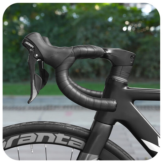 Baichao road handlebar bicycle wrap sweat-absorbent strap handle anti-slip accessories wear-resistant shock-absorbing strap riding equipment black - handlebar plug + sealing glue