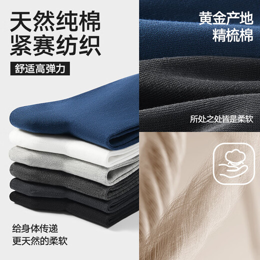 HLA Hailan Home Herren Middle Socken Pure Cotton 7A Antibakteriell atmungsaktiv vier Jahreszeiten Pendelgeschäftssocken Hbawzm0aeg1587 Schwarz/Dunkelgrau/Dunkelgrau/Dunkelblau/hellgrau/weiß 9194 6 Paare alle Größen