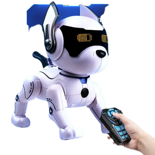 
Children's Wangwang team intelligent sensing dancing robot voice control remote control programming stunt robot dog boy toy dog ​​A116-B new robot dog button control white