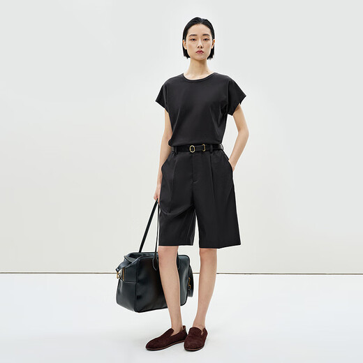 
LESS [Same Model in Shopping Mall/Xun Series] 2025 Summer New Full Wool S S