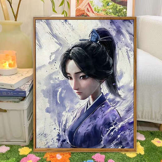 吉品帝敖丙绘填充涂色高颜值画 LL12113 60*80cm加厚实木内框+装饰外框