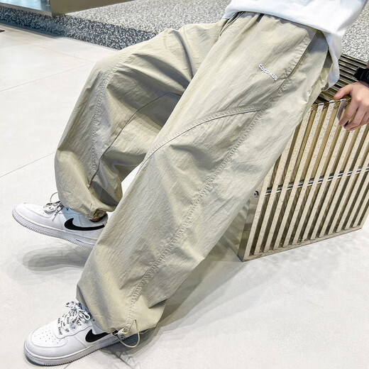 
Children's clothing boys summer mosquito-proof pants 2025 new summer style summer sports thin pants medium-sized children's boy trend BBE-D093 [Khaki] 160