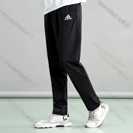 阿迪达斯 （adidas）裤子男秋季新款直筒裤宽松薄款跑步长裤男士运动裤GK9222 GK9273_直筒  XL 175-195斤