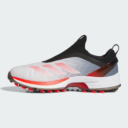 Adidas Golfschuhe für Männer Adizero ZG Sportkomfort, Nicht-Schlupf- und Wasserspritzer Boa 2025 Neue Style Spikes IH9896 Weiß/Bright Red/Black 40 (UK7)