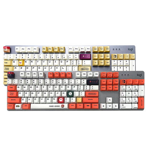 
Logitech (Logitech) SF Logitech K845 wired mechanical keyboard office game e-sports typing office PBT keycap comes with backlight Logitech K845-[Kulomy keycap]-KDA large table pad (SF Tea Roller-[Dual use of games and office] x No x 104 keys