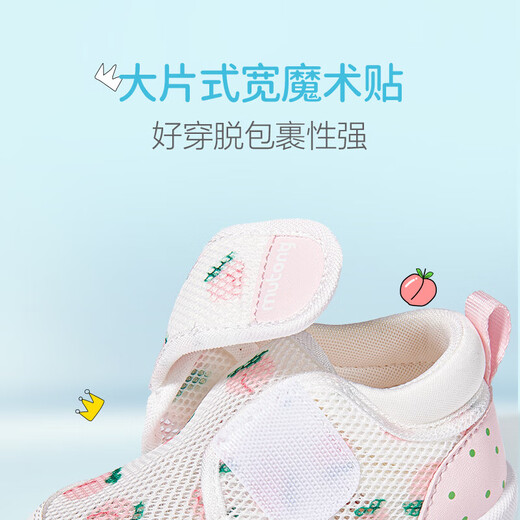 Shepher's Clearance Step Forward Baby Chores pour Summer Boys's Soft Sole Indoor Chaussures Houstable Mesh non-glip Baby Chaussures pour femmes Petites pêche rose (Net unique creux) 16 Longueur de chaussure 13,0 cm