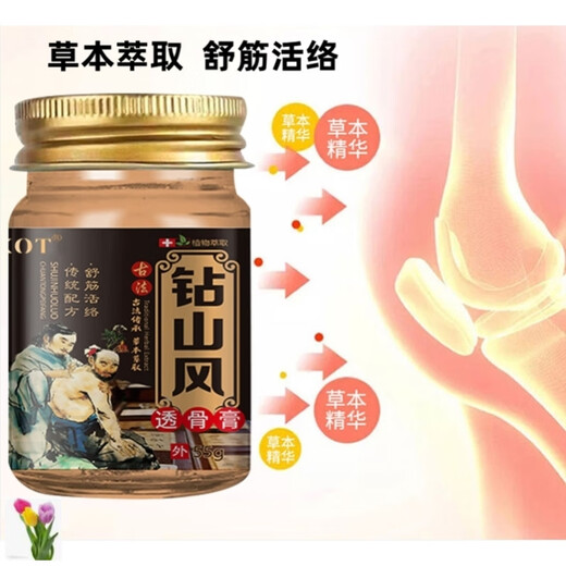 王泰林XOT钻山风透骨膏A1047 标准 透骨膏55g*3瓶