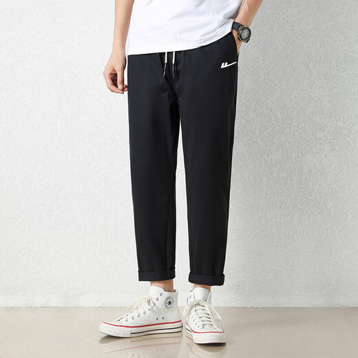 
Huili casual men's pants summer casual trousers for men fashion and versatile business loose solid color large size straight pants LG-HL-Mortal Thousand Products-9904 Army Green L (recommended 130-145Jin[Jin equals 0.5 kg])