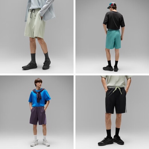 Banana cold skin 501Cool men's water-resistant splicing shorts cool and quick-drying sun protection stain-resistant sports pants in summer