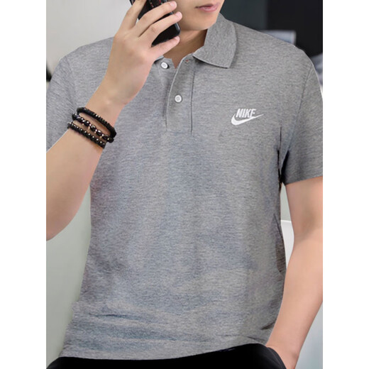 NIKE耐克正品POLO衫男纯棉翻领短袖新款运动T恤宽松休闲装CJ4457 混色_FN3897-010 纯棉透气 官方 S 推荐100-120斤
