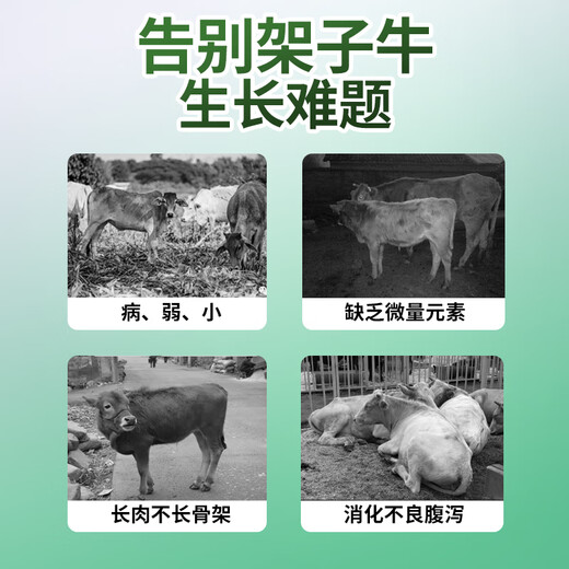 Yingmeier Beef Cattle Pulling Rack Veterinary Drug Hormone Cattle Fast-Growing Calves Used to Build Fat Calf Bone Pulling King Feed Additive Beef Cattle Pulling Rack * 1 Pack Total 2Jin Jin is equal to 0.5kg