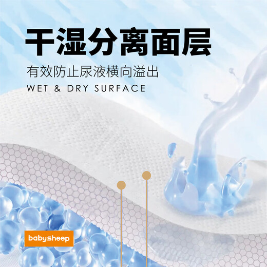 BABYSHEEP玻尿酸拉拉裤婴儿成长裤干爽透气尿不湿纸尿裤试用装5包 拉拉裤XXXL5片（26-30斤）