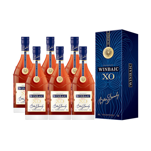 Baiyingke French Original Importée Vin étranger Lan Dai Collection XO40 Degré Spirit Wine 700ml Boîte-cadeau Importée Vin Original [Collection Lan Dai XO] 700ml 1 Bouteille