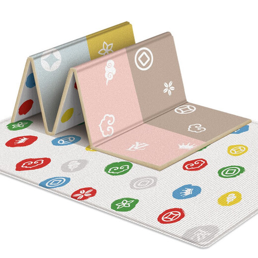 Bébé et tout-petit tapis rampant à double face maison de salon de salon de jeu de jeu épaissie pliable bébé rampe rampe de bébé