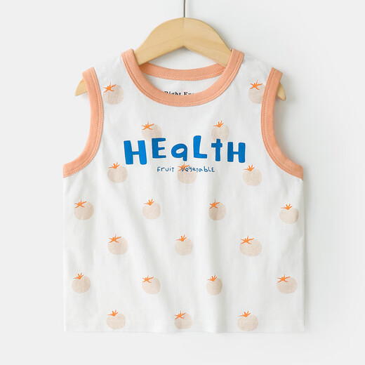 Wen Xiaoying HELLO YING Right European boy vest summer clothes children's clothing children's baby boy sleeveless T-shirt summer thin summer U15850 white background green strips 90 cm