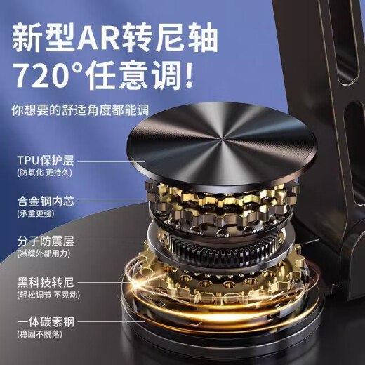 手机支架桌面可折叠旋转金属懒人便携支架支架网课考研追剧直播支架适用苹果华为荣耀小米三星 全金属【360度旋转/折叠】紫色