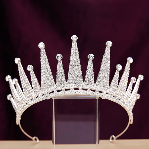 WSAY Crown Tiara Adult Bride 2025 Japanese and Korean New Wedding Dress Accessories 18th Birthday Counter 27# Shangchao