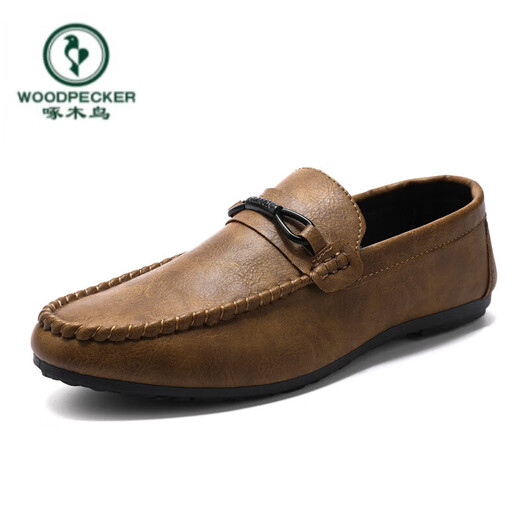 Woodpecker printemps respirant des chaussures pour hommes résistantes à l'usure antidérapante 2025 Nouveaux chaussures de bonnet paresseuses pour hommes.