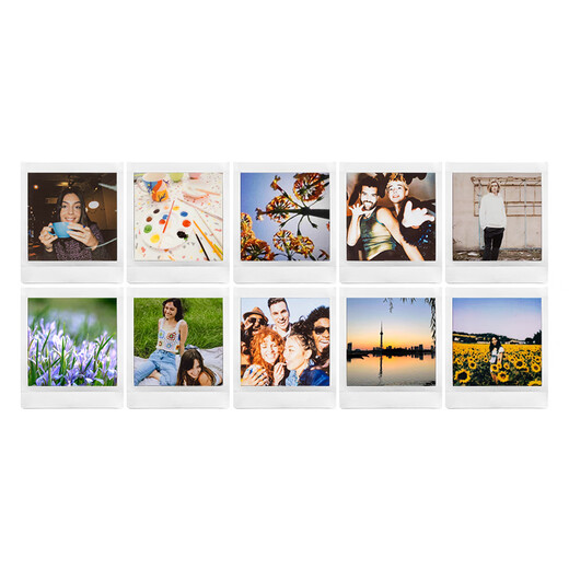 FUJIFILM Fuji square photo paper for instant imaging SQ10/SP-3/SQ6/SQ1/SQ40, etc. 20 pieces of square photo paper + storage box (random style)