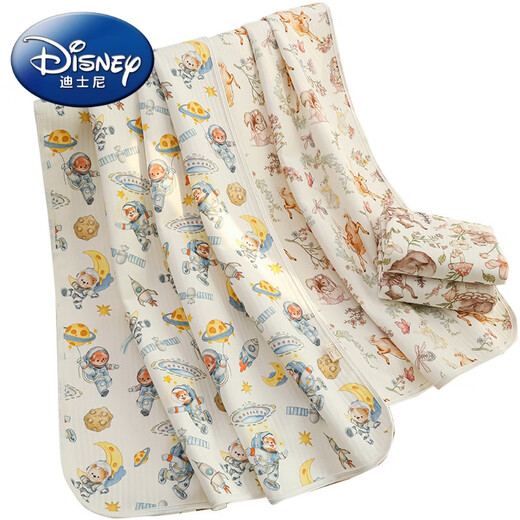 Disney Neugeborenes Baby Urin -Separator Handtuch wasserdichtes waschbares Baby reines Baumwoll -Urin -Separator Weiche Tante Pad atmungsable Windeln Klasse A Astronaut 80*100 cm