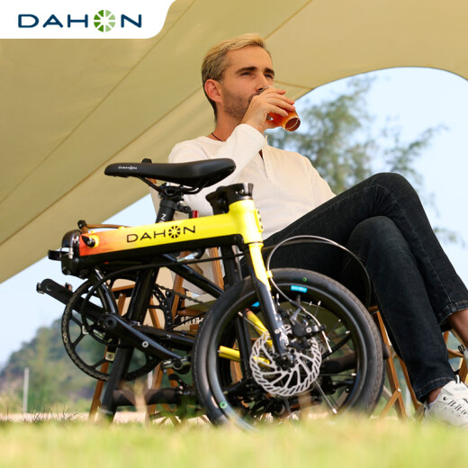 Dahang (Dahon) K3Plus Plegable Bicicleta de 16 pulgadas Disco de 9 velocidades Brease Men and Women's Speed ​​Cambio de bicicleta plegable KAA693 Negro y azul [Versión plegable interna + Línea de chaleco] 16 pulgadas 16 pulgadas de 16 pulgadas