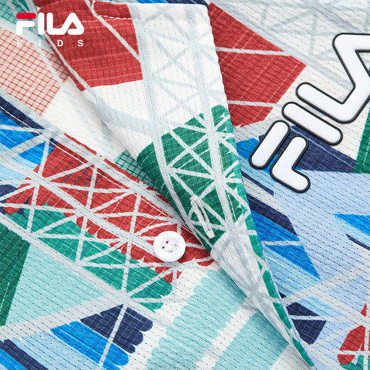 Fila x Pompidou Center Fila Children's Clothing Children's Shirt New Men's and Large Children's Casual Short-Sleeved Tops Full Print One-ZA 150 cm