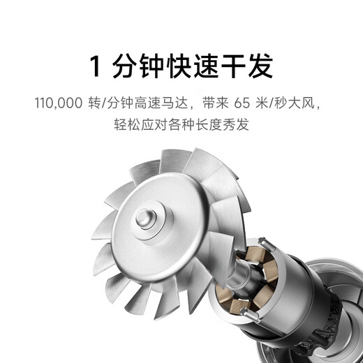 Mijia high-speed water ion hair dryer Xiaomi home constant temperature hair dryer negative ion quick drying and maintenance send girlfriend birthday gift national subsidy Iceland Blue