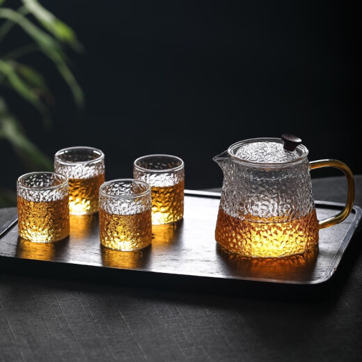 Patrón de martillo japonés copa de té pequeña copa de té de 100 ml de casas de agua pequeñas set de té de té resistente al calor set 679 seis paquetes 100 ml