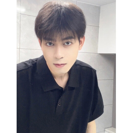 迪伽达短袖polo衫男士夏季款高级感痞帅翻领t恤潮流简约百搭美式五分T袖 XZWP-C38黑色 L