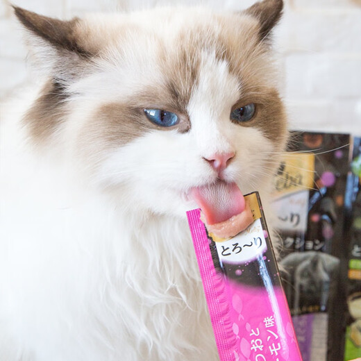 Sheba Renke Pet Japan Sheba cat snacks 48g liquid meat puree cat strips 8 packs of cat hydrating wet food adult cats - ocean exclusive + bonito & shrimp 48g 8 packs