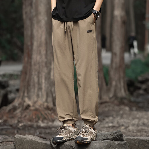 布衣传说休闲裤合集 春夏微弹舒适亲肤百搭小锥形男式休闲裤 卡其11972 3XL