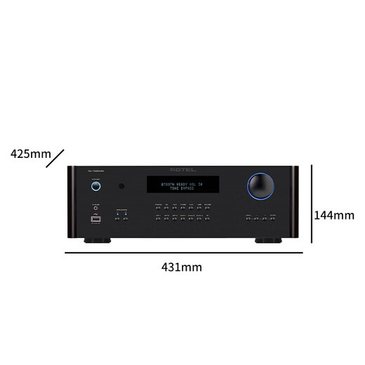 ROTEL路遥 RA-1592MKII 音响 hifi高保真 功放 立体声合并式功率放大器 PC-USB/蓝牙/平衡输入黑色