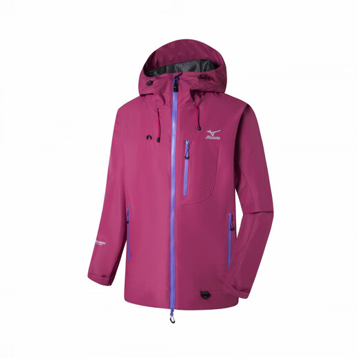 Mizuno Mountain Outdoor City Fonctionnel Mountain Mesting and Randing Hard Shell Imperproofing Windproof Breathable Wear-Resistant Veste Men and Women Secret Realm Purple L