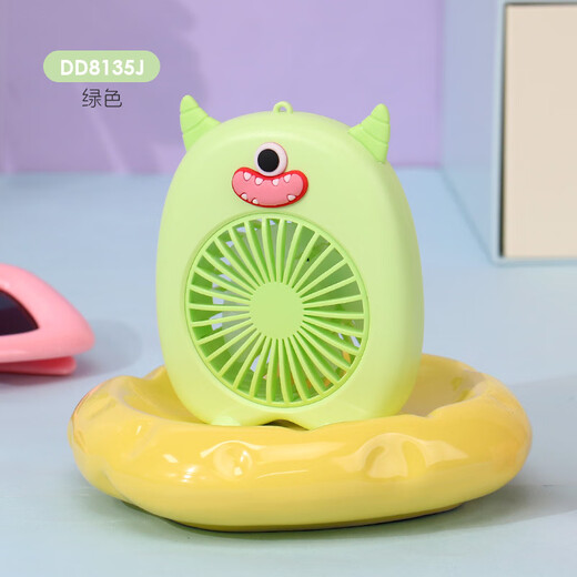 Six-legged Ant New Decompression Carrot Knife Small Fan Handheld Small Fan USB Charging Mini Fan Manufacturer HD6626-light Yellow Cartoon