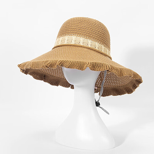 New summer women's monochrome sun protection large brim sun hat mother hat sunshade dome straw hat cool hat fisherman hat pink