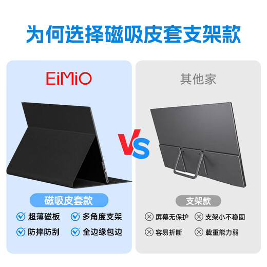 Eimio portable monitor 15.6-inch portable screen display screen expansion screen computer mobile laptop PS4/5 Switch secondary screen direct connection E16