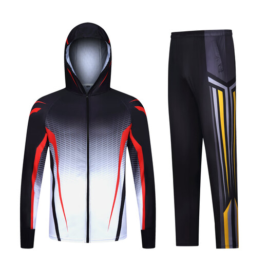 Pulian outdoor sun protection fishing clothing men's summer thin ice silk breathable quick-drying clothing fashionable sun protection clothing customized Yage gray clothing 4XL190-210Jin Jin equals 0.5 kg one size