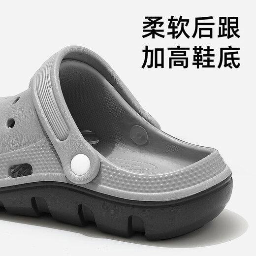 Maoli Operating Room Cave Shoes Men's Summer New Style Apparel eva Deodorant Anti-Slip Medical Nurse Thick-soled Sandals Men's Navy Blue 42-43 Suitable for 41-42 (inner length 260mm)