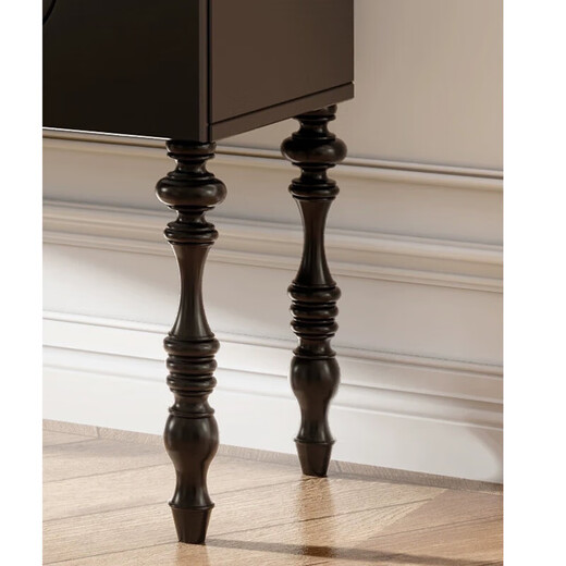Shantoulin Village Yilake Beda's cabinet feet raised and raised black storage solid wooden legs coffee table legs cabinet legs desk legs black 4 7372m collection purchase rolling pin