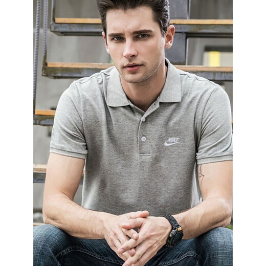 NIKE耐克正品POLO衫男纯棉翻领短袖新款运动T恤宽松休闲装CJ4457 混色_FN3897-010 纯棉透气 官方 S 推荐100-120斤