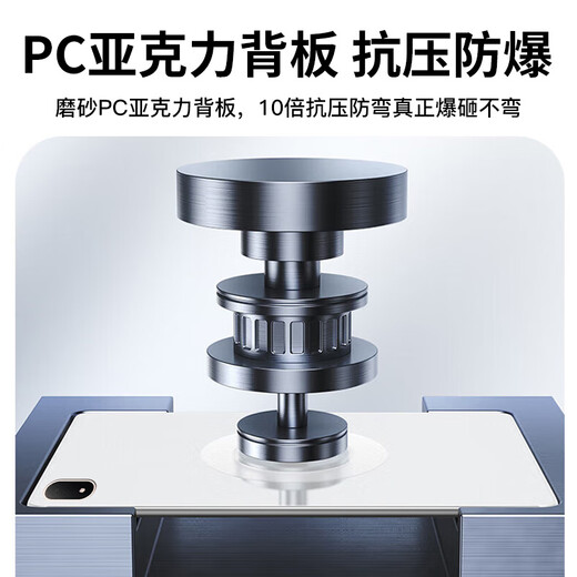 rurihai适用oppo pad4pro保护壳13.2英寸磁吸分离可拆一加平板2pro保护套pad双面夹亚克力硬壳带笔槽 【深空灰】磁吸可拆分-赠防摔内胆-赠钢化膜 oppopad4pro/一加平板2pro