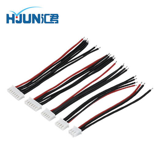 Huijun Model Friends DIY Accessories Model Aircraft Lithium Battery Balanced Charging Plug Cable with No. 22 Silicone Cable 3s (Four Cables) 10cm Long