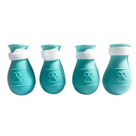 Cat footmuffs, anti-licking and cleaning cat artifact, holding cats, preventing scratches, bites, feeding medicine, injections, shaving, fixed cat footmuffs, cat bathing, green, four pack