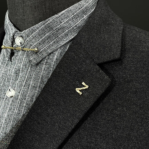 Juke Retro 26 English Letters Anzug Brosche kleine Kragen Pin Herren Badge Korsetthülle Zubehör Neueste Style B