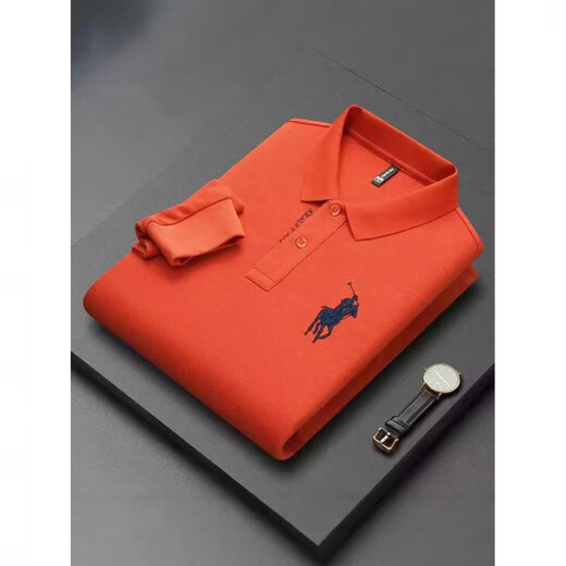 POLO SPORT美国拉夫劳伦经典保罗商务男装长袖t恤翻领大码polo衫中年休闲纯 1203白色 M [90-110斤]