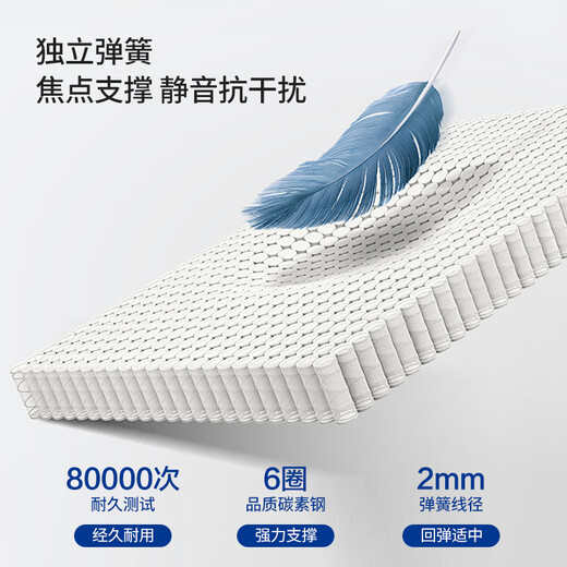 海马乾坤独立弹簧记忆棉卷包盒子压缩卷包床垫席梦思乳胶2米2.2米海马乾坤 C舒适厚15cm 榻榻米/高箱用 1350mm*1900mm