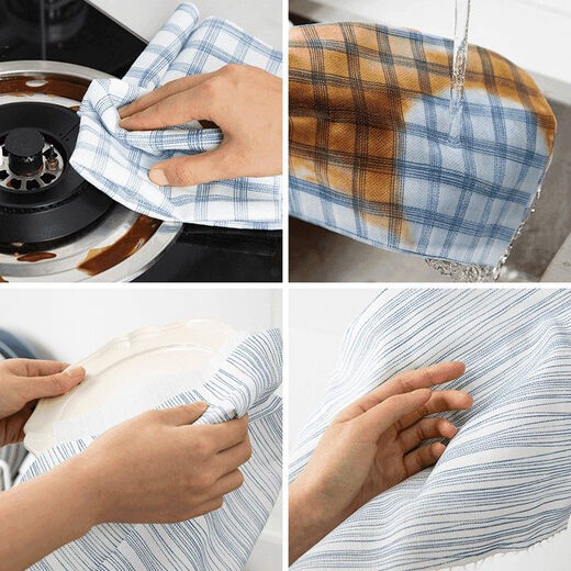 Mengting lazy rag non-woven fabric 30cm*80 pieces disposable dishwashing cloth wet and dry kitchen absorbent paper towel enlarged