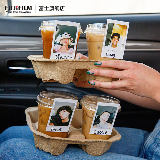 Fuji (FUJIFILM) instax instant camera 3-inch mini photo paper film roll 3-inch double pack + photo album + storage box * 2 + refrigerator magnet, including 20 white borders, official standard