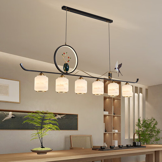 Manzhan Nuevo restaurante chino Chandelier Estilo chino Lámpara de té Zen Bar Lámpara de té Lámpara 2025 NUEVA Lámpara de Zhongshan 9901-4c