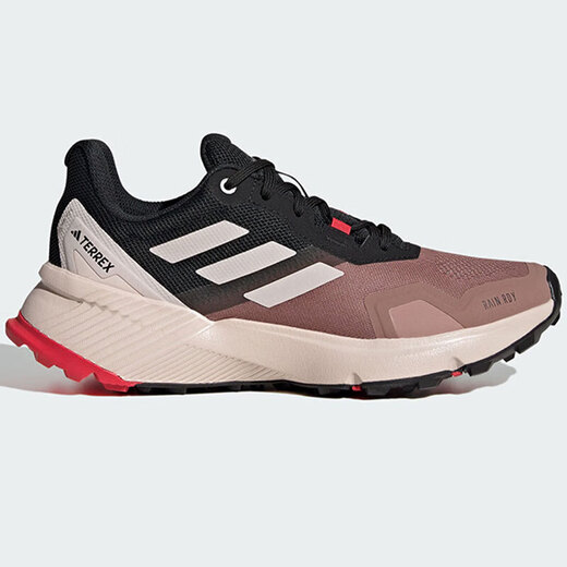 阿迪达斯 （adidas）女鞋2025夏季新款运动鞋SOULSTRIDE户外越野跑鞋缓震舒适休闲鞋 IH3878/陶土色/紫粉/硫磺色 36